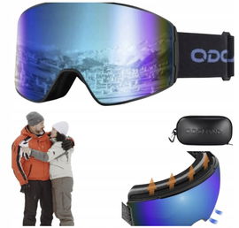 Gogle Narciarskie anty-Fog ochrona UV ODOLAND unisex dopasowane