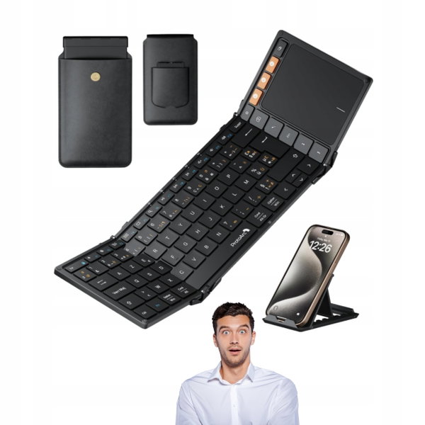 ProtoArc XK01 TP składana klawiatura Bluetooth układ klawiszy azerty