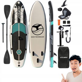 JOOLOOG Nadmuchiwana deska SUP z siedziskiem 320 x 81 x 15 cm udźwig 200 kg