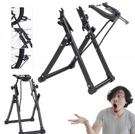 Stojak rowerowy do konserwacji aluminiowy 36x28,5x43 cm czarny Dioche