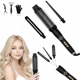 Szczotka termiczna z trzema końcówkami 9 mm/19 mm/28mm UKLISS zestaw czarna