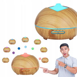 Dyfuzor olejków eterycznych Bigqin 500 ml do aromaterapii jasne drewno