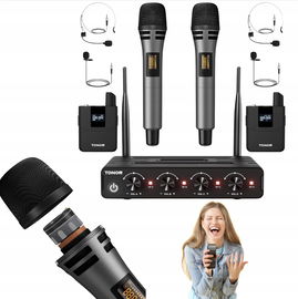 Bezprzewodowy zestaw mikrofonowy TONOR TW362 UHF z mikrofonem ręcznym