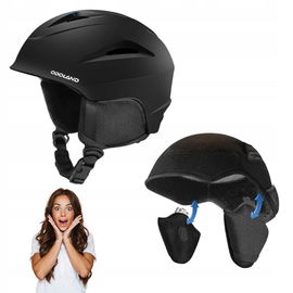 Odoland kask narciarski snowboardowy regulowany rozmiar S 54-56 cm czarny