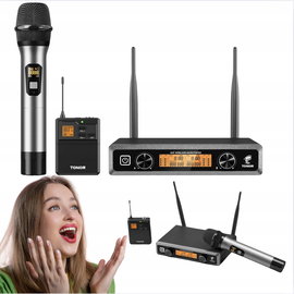 System mikrofonów bezprzewodowych z zestawem słuchawkowym TONOR TW821xzd