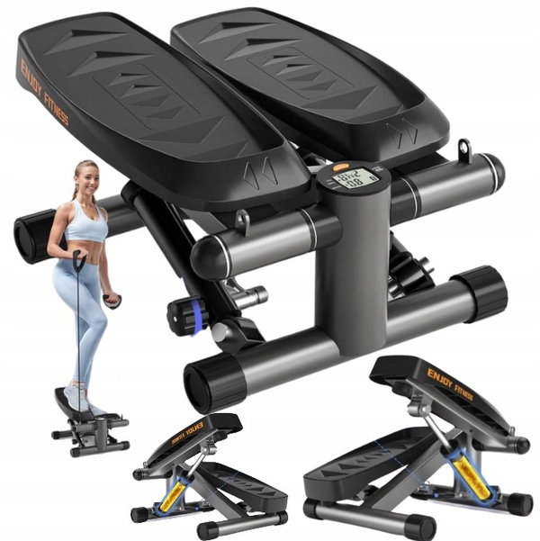 Mini stepper 2w1 do domu z linami zasilania 16 regulowanych trybów vannect