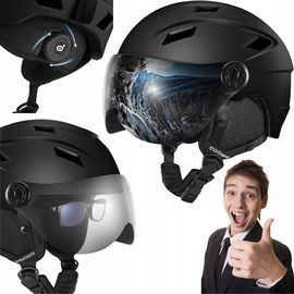 Kask narciarski Odoland rozmiar L pełnotwarzowy wizjer UV 400 do ochrony
