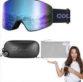Zestaw gogli narciarskich z magnetyczną wymienną soczewką unisex ochrona UV