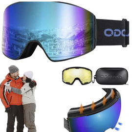 Gogle Narciarskie Zestaw 2 soczewek anty-Fog ochrona UV ODOLAND unisex