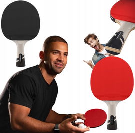 Paletka do ping pona do tenisa stołowego z włóknem węglowym PRO SPIN