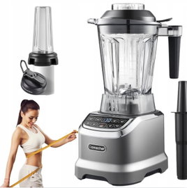 Blender kielichowy koloru szarego pojemność 1,85 litra o mocy 1200W AMZCHEF