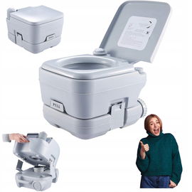 Toaleta kempingowa przenośna 10L do 150 kg szara Dartmoor