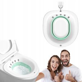 Wkładka bidetowa do toalety np. do leczenia hemoroidów Aiaoxo zielona