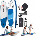 Deska SUP niebieska 320 cm wygodna i wszechstronna Abahub SUP210102BL