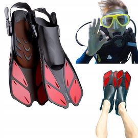Płetwy do nurkowania dla dorosłych unisex CAPAS 42-47 cm czerwone