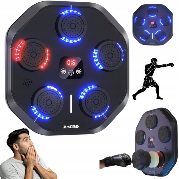 Muzyczna maszyna bokserska LED Smart Music Boxing Bluetooth tarcza trening