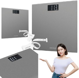 Srebrna cyfrowa waga Cecotec Surface Precision 9200 ze stali nierdzewnej