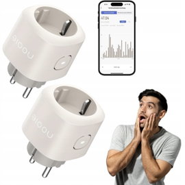 Inteligentne Gniazdko Wi-Fi Nooie Smart Plug Alexa Google Home 2szt Timer