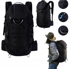 Plecak Taktyczny WATERFLY 35L Wojskowy Trekkingowy MOLLE Wodoodporny Czarny