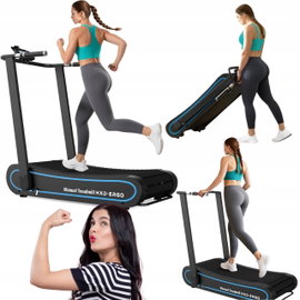 Bieżnia manualna HXD-ERGO zakrzywiona składana do 150kg udźwigu bez silnika