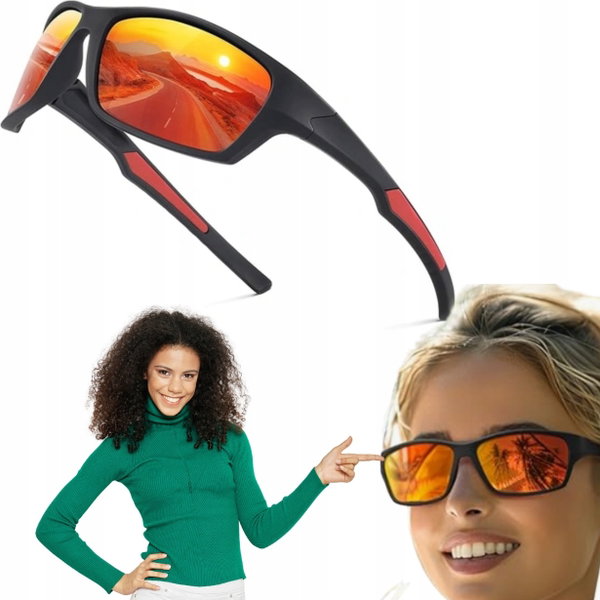 Okulary sportowe Suoso z polaryzacją UV400 przeciwsłoneczne do biegania