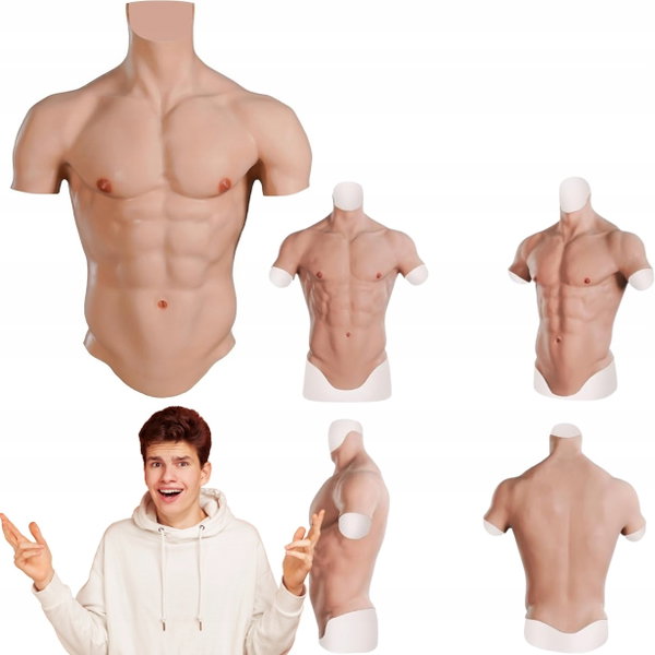 Kostium mięśni wyrzeźbionego torsu KUMIHO silikonowa kamizelka Six Pack