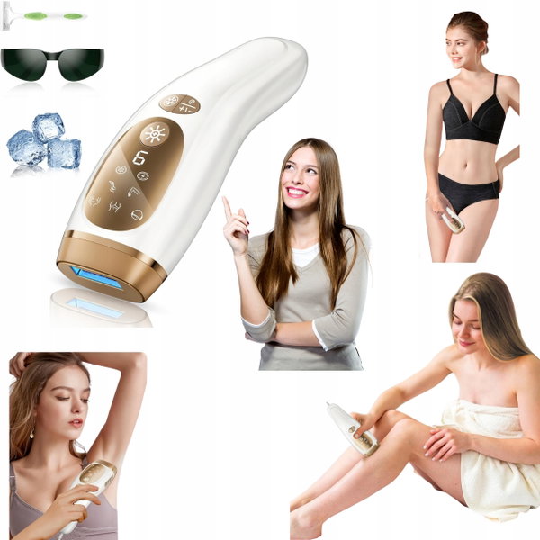 Depilator laserowy IPL Haarlosy z chłodzeniem 999900 impulsów funkcjonalny
