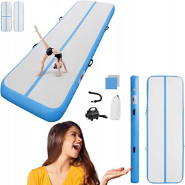 Mata gimnastyczna AirTrack 300x100x20 cm dmuchana z pompką elektryczną