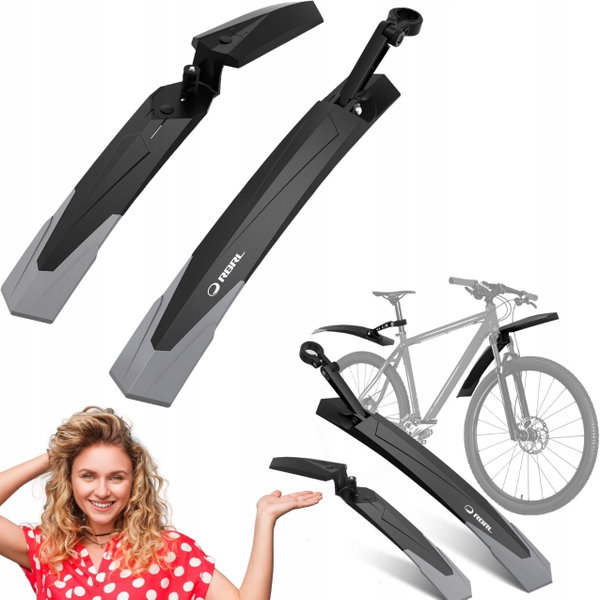 Zestaw błotników rowerowych RBRL 24-29" MTB E-bike regulowane przód tył