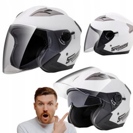 Kask motocyklowy szczękowy z podwójnym wizjerem ECE 22.05 rozmiar S 55-56cm