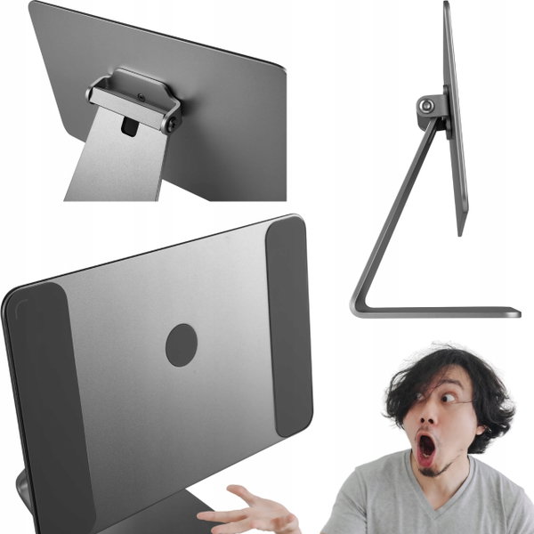 Stojak do iPad Pro 13" M4 (2024) szary magnetyczny stabilny nowoczesny