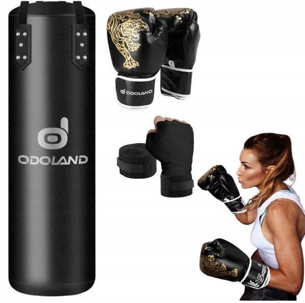 Worek bokserski z rękawicami i owijkami do boksu i kickboxingu Odoland
