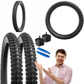 Opony rowerowe YUNSCM 20x2.40 20x2,35 z dętkami Schrader zestaw 2 sztuk