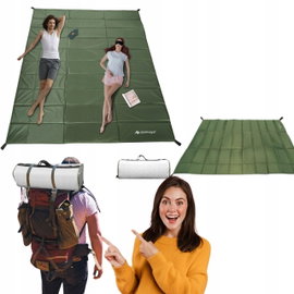 Karimata kempingowa składana AYAMAYA mata do spania 210x175 cm zielona