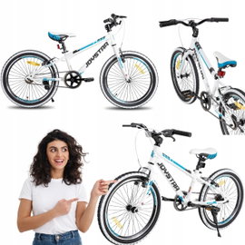 Rower dziecięcy górski JOYSTAR Lubbock 20" z 7 biegową przerzutką MTB biały