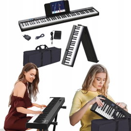 Pianino elektryczne składane fortepian 88 klawiszy półważona klawiatura