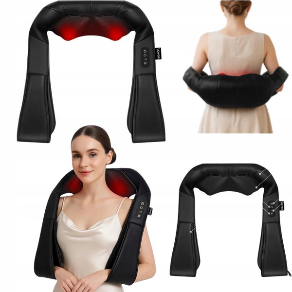 Masażer ramion Shiatsu PJ200 elektryczny do szyi i pleców z funkcją grzania