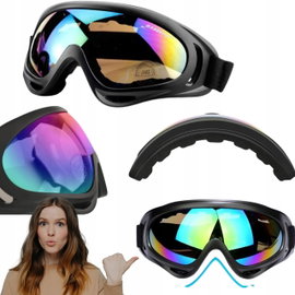 Gogle narciarskie snowboardowe motocrossowe UV400 przeciwmgielne unisex