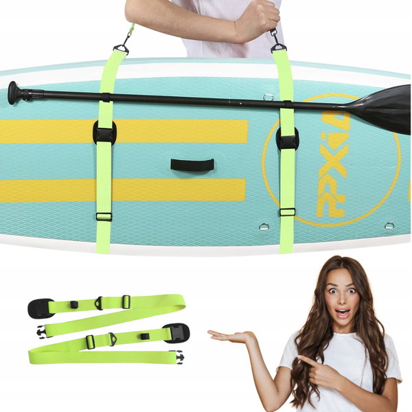 PPXIA Pasek do przenoszenia deski surfingowej, kajaka, deski SUP z uchwytem