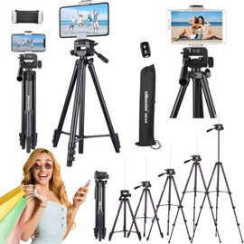 Statyw do telefonu UBeesize 152 cm wysokości z pilotem Bluetooth i uchwytem