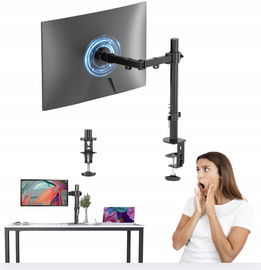 Uchwyt do pojedynczego monitora 13-32 cali ze stali stopowej Sutek czarny