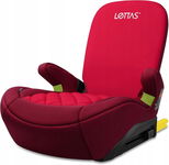 Fotelik i-Size 3 z ISOFIX dla dziecka 125-150 cm 22-36 kg czerwony LETTAS