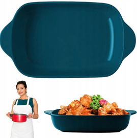 Ceramiczna miska prostokątna do piekarnika koloru zielonego DASIAUTOEM