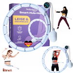 Hula hop z obciążnikiem i licznikiem 75-110 cm WELLRELAXX niebieskie