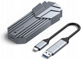 Obudowa Yottamaster, Srebro, aluminium, 2 w 1