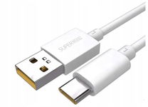 Kabel USB typu C z ładowaniem SuperVooc 65 W, TPC Mobile - biały