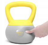 Kettlebell z antypoślizgowym uchwytem 4 kg PROIRON wykonany z PVC i żelaza