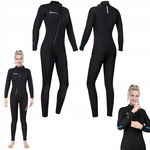 Kombinezon neoprenowy 5 mm unisex 2XL UPF50+ długie rękawy czarny Owntop