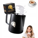 Mlecznik ze stali nierdzewnej czarny mat 350 ml Barista Legends
