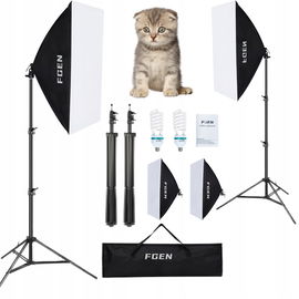 Zestaw oświetleniowy FGen Softbox - idealne światło do fotografii i nagrań